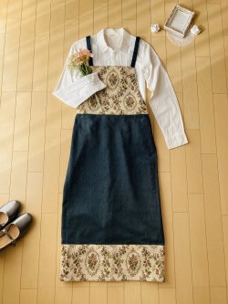 画像2: ゴブランの誘惑サロペスカート