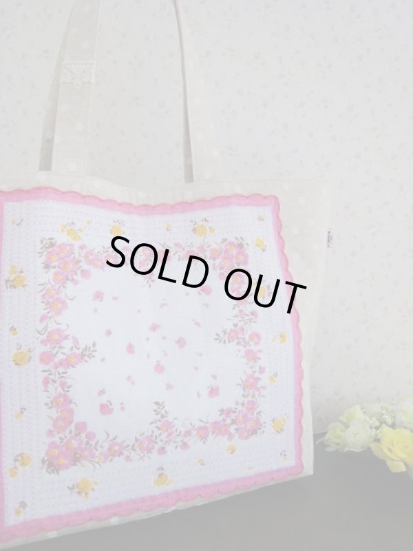 画像3: 【SALE】　ビンテージリプロのハンカチバッグ（PK）