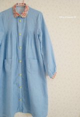 画像: 【SALE】 ヴィンテージボタンのシャツワンピ。（YL）