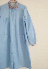 画像: 【SALE】 ヴィンテージボタンのシャツワンピ。（GR）