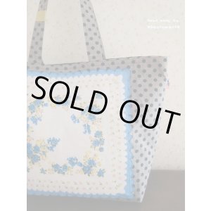 画像: 【SALE】 ビンテージリプロのハンカチバッグ（GY）