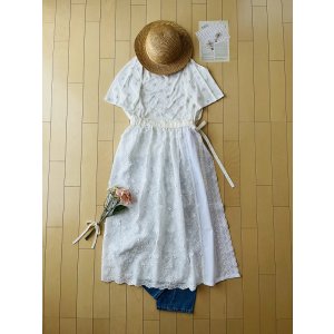 画像: まやかし刺繍のレイヤードスカート