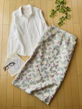 画像: 蝶の幻惑ナロースカート